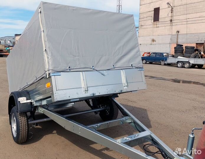 Прицеп легковой оцинкованный 2.5х1.4 с тентом