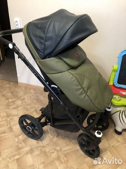 Коляска 2 в 1 эко кожа