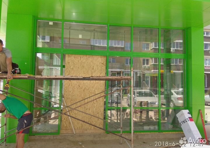 Алюминиевые окна под ключ