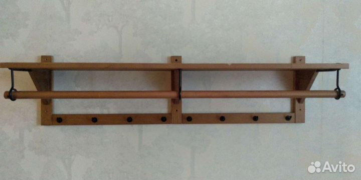 IKEA полка вешалка со штангой