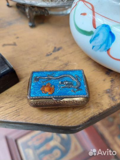 Таблетница, эмаль, позолота