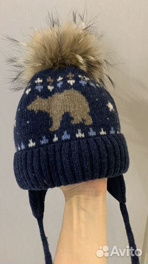 Зимняя шапка для мальчика 50 52