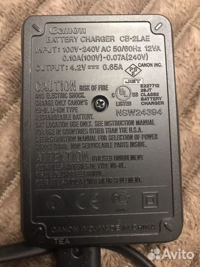 Canon зарядное устройство для фотоаппарата
