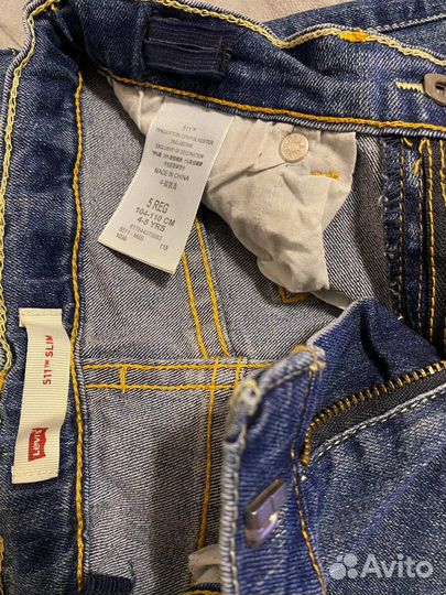 Джинсы levis 511 детские (4-5 лет)