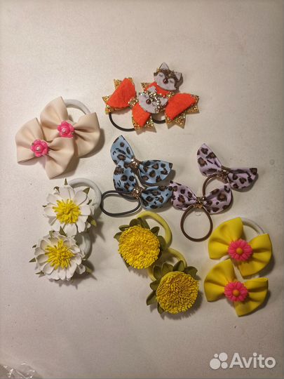 Резиночки для волос ручной работы