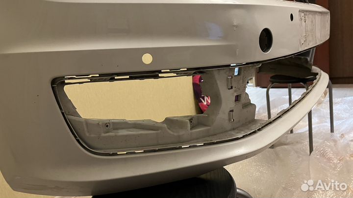 Бампер передний на volkswagen polo под парктроники