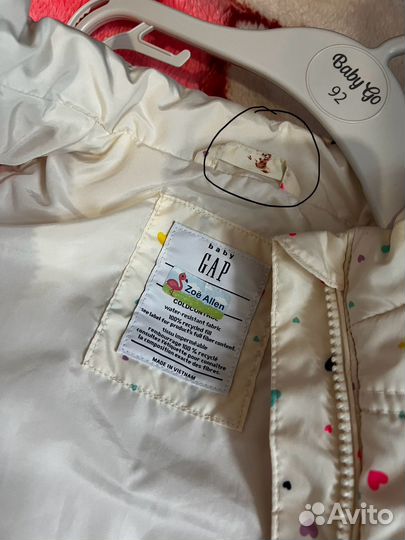 Жилетка GAP для девочки 86р