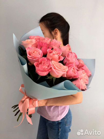 Цветы розы букет