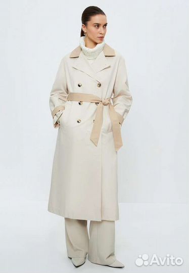 Плащ тренч миди длина новый