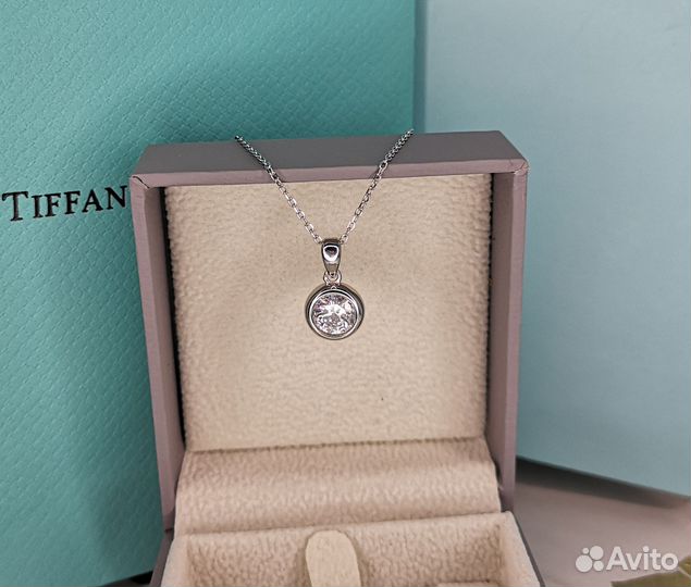 Кулон бриллиант муассанит 1 ct