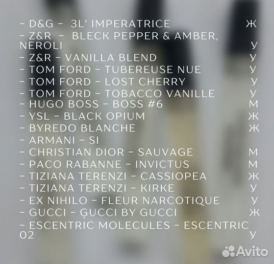 Духи пробники