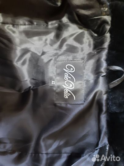 Шуба мутоновая с капюшоном