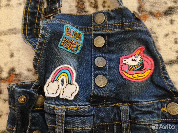 Джинсовый комбинезон для девочки