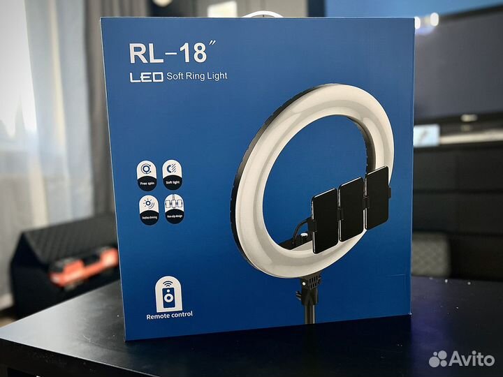 Кольцевая лампа со штативом RL 18 45 см