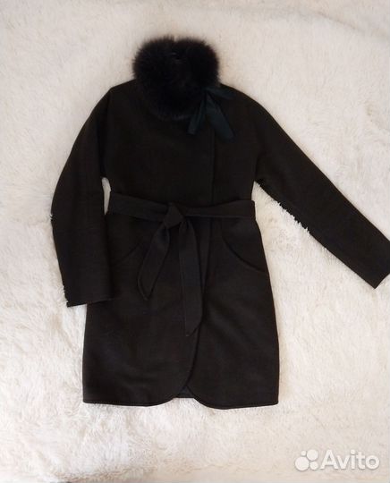 Пальто зимнее с мехом