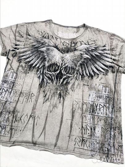 Футболка affliction xtreme couture sinners bones