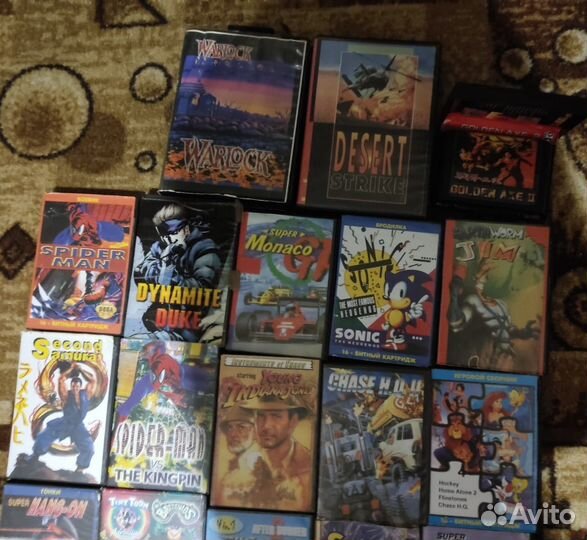 Картриджи для sega mega drive 2 23шт