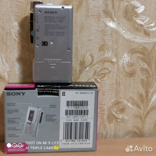 Кассетный диктофон Sony