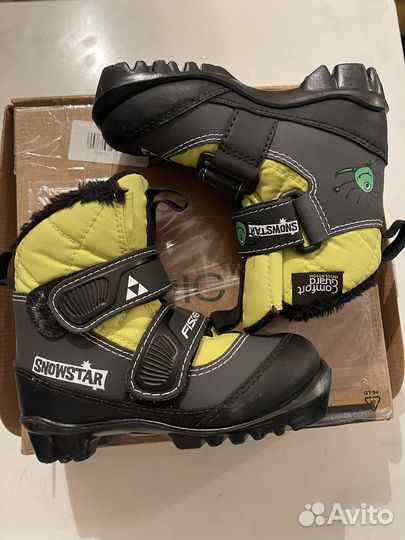 Лыжные ботинки fischer детские 27р