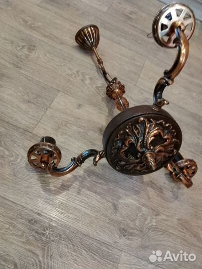 Люстра винтаж бронза