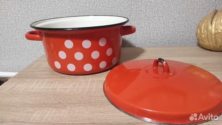 Кастрюля эмалированная 5л