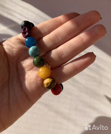 Браслет с натуральными камнями(7 чакр)