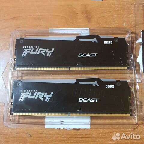 DDR5 Kingston Fury Beast RGB 64Gb (2x32) 5600Mhz объявление продам
