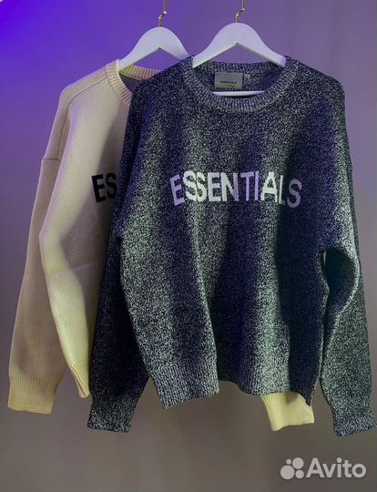 Вязанный свитер essentials два цвета в наличии