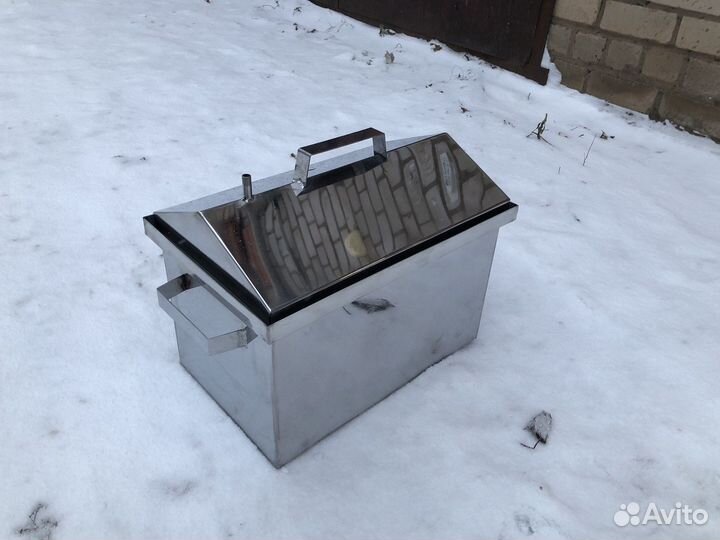 Коптильня из нержавейки 250х400х250