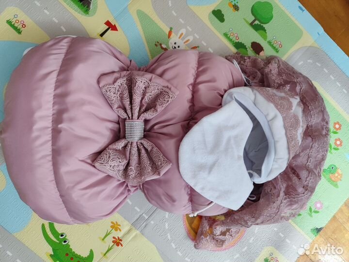 Конверт на выписку зимний для девочки