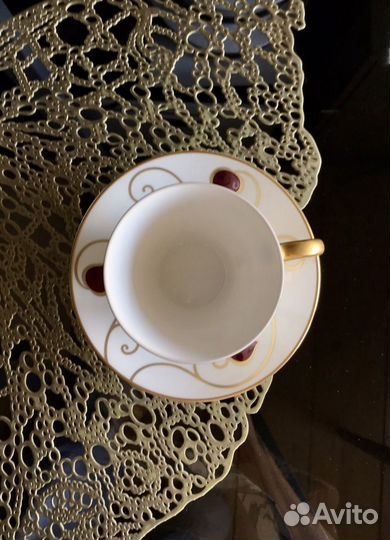 Чайная пара из костяного фарфора