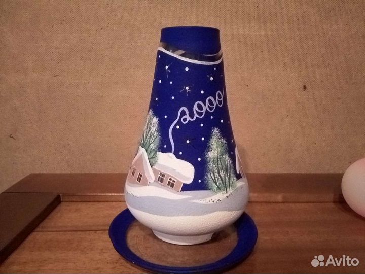 Ёлочные игрушки СССР и подсвечник новогодний