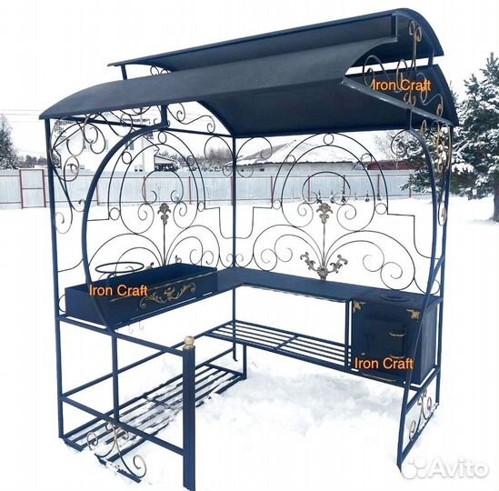 Мангал с крышей