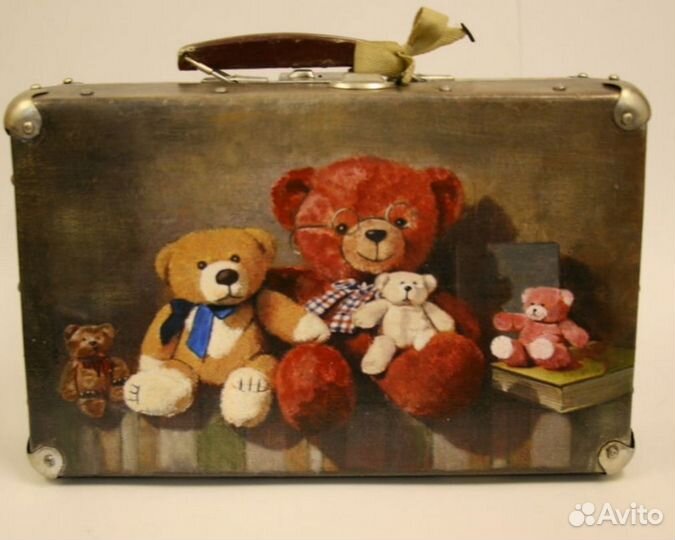 Чемодан СССР большой Декупаж Советский