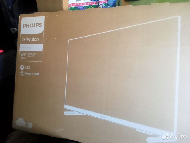 Телевизор smart tv phillips, 43 дюйма новый