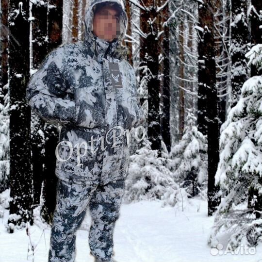 Костюм рыбака зимний лес