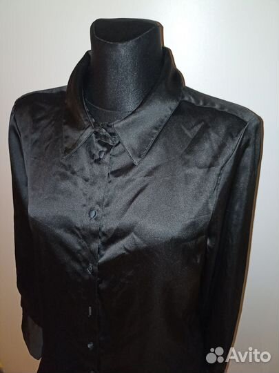 Атласная блузка Zara L женская