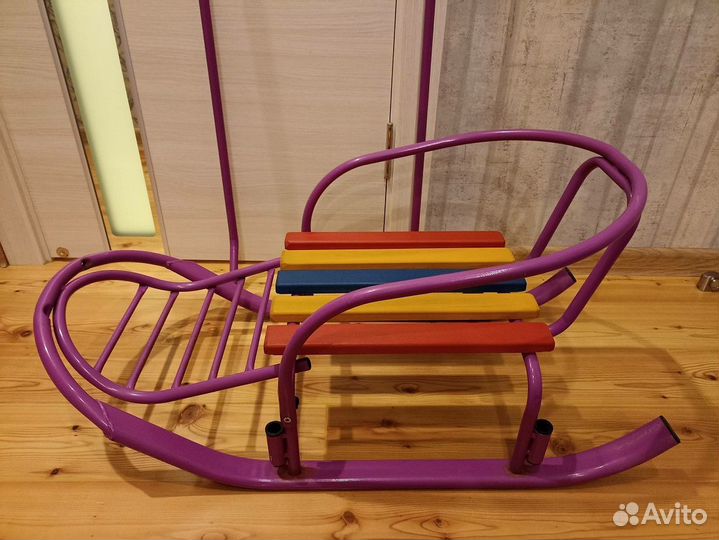 Санки детские с универсальной ручкой