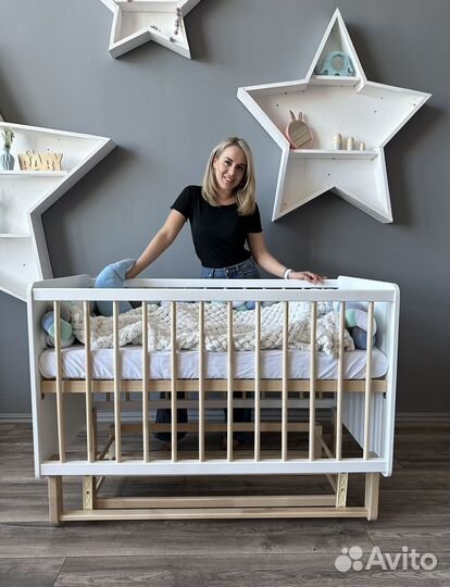 Кроватка для новорожденных Лея