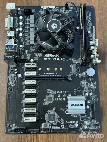 Материнская плата AsRock H110 Pro BTC+ 1151