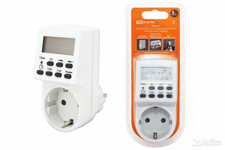 Розетка таймер электронный TDM