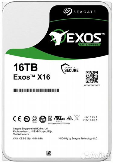 Жёсткие диски SAS 16 Tb Seagate на SATA