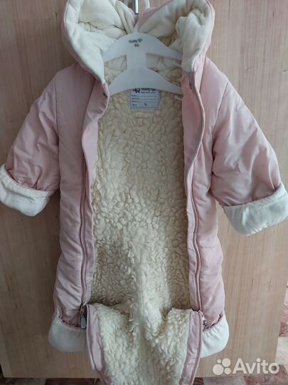 Зимний комбинезон для девочки 74 80