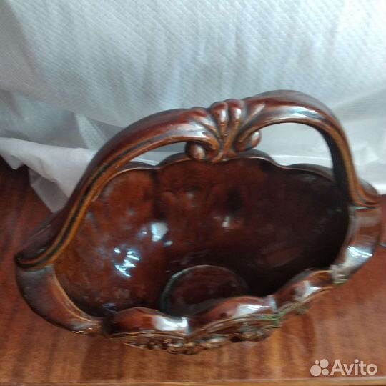 Ваза конфетница глина