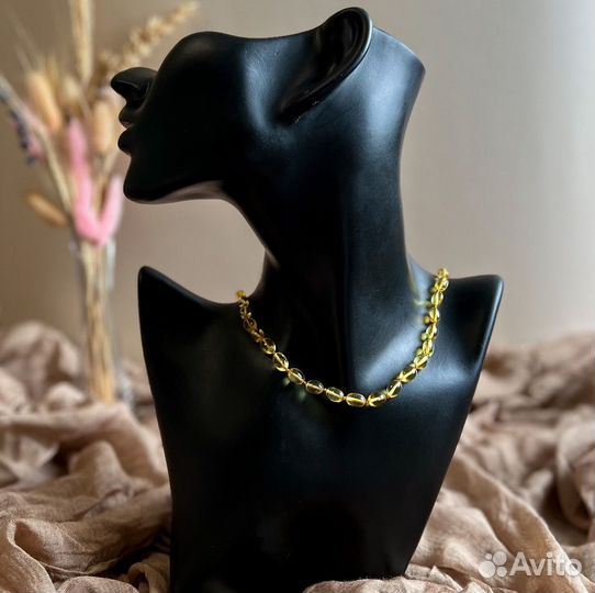 Лечебные янтарные бусы