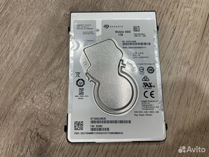 Жесткий диск 1 TB Seagate Mobile HDD ST1000LM035