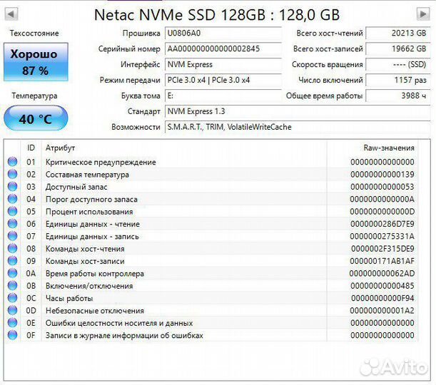 Ssd m2 nvme 128gb netac