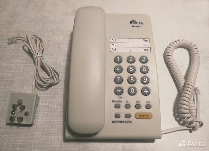 Домашний стационарный телефон Ritmix RT-330