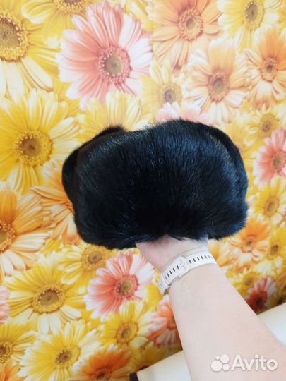 Шапка из кролика мужская ушанка