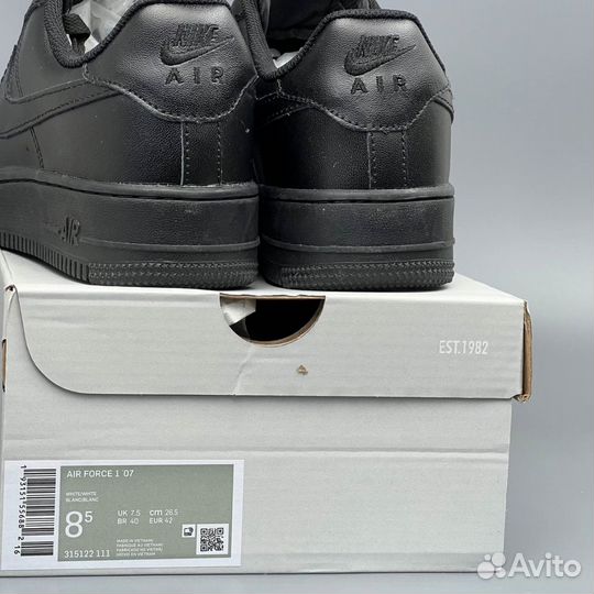 Мужские кроссовки Nike Air Force 1 Black